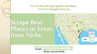 Scrape Best Places in Texas from Niche
