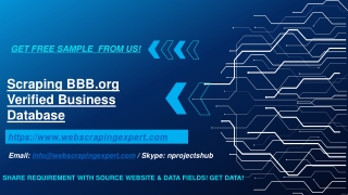 Scraping BBB.org Verified Business Database