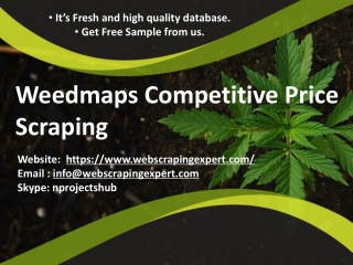 Weedmaps Competitive Price Scraping