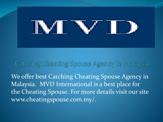 Catching Cheating Spouse Agency in Malaysia