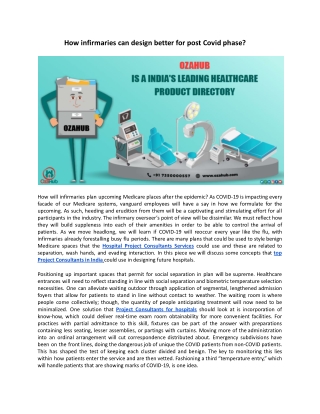 How infirmaries can design better for post Covid phase.docx