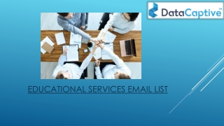 Educational Services Email List