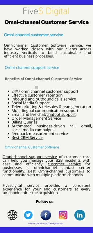 Omni-channel customer service - Fivesdigital