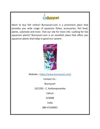 Aquarium Online Bunnycart.com