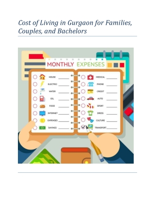 Cost of Living in Gurgaon for Families, Couples, and Bachelors