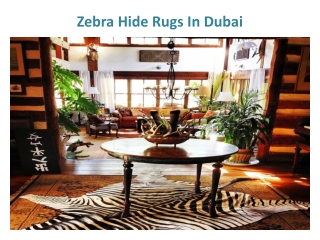 Zebra Hide Rugs