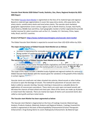 Vascular Stent Market