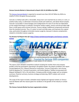Venous Cannula Market