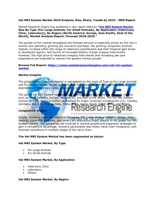 Vet MRI System Market