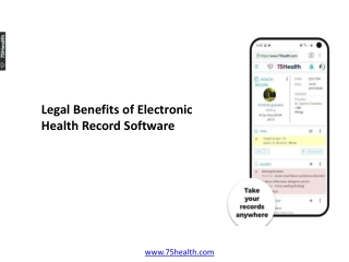 Legal Benefits of Electronic Health Record Software