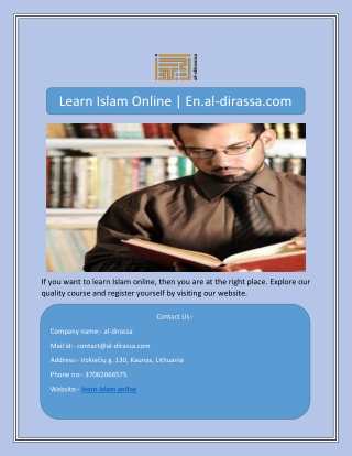 Learn Islam Online | En.al-dirassa.com