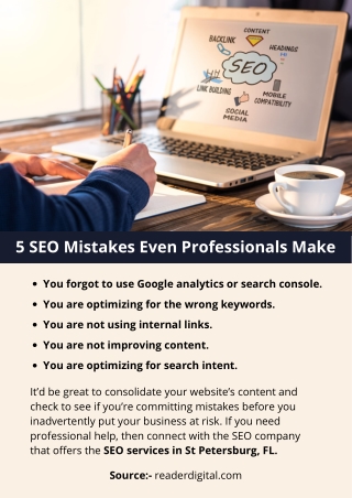 5 SEO Mistakes Even Professionals Make