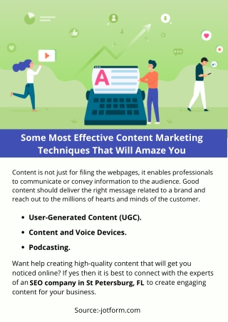 Some Most Effective Content Marketing Techniques That Will Amaze You