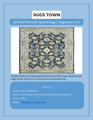 Oriental Weavers Sphinx Rugs | Rugstown.com