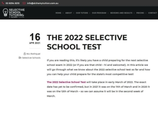 The 2022 Selective School Test