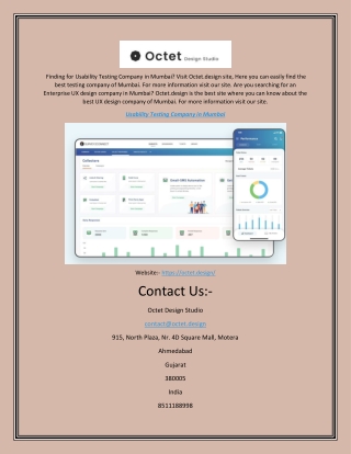 Usability Testing Company in Mumbai | Octet.design