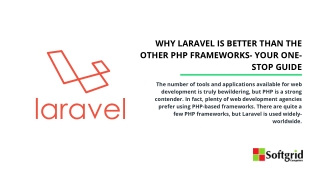 Why Laravel Is Better Than The Other PHP Frameworks- Your One-Stop Guide