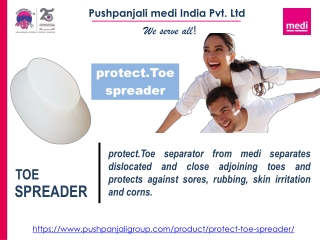 Toe spreader foot support by Pushpanjali medi India Pvt Ltd