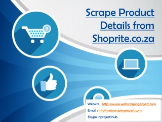 Scrape Product Details from Shoprite.co.za
