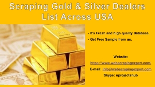 Scraping Gold & Silver Dealers List Across USA