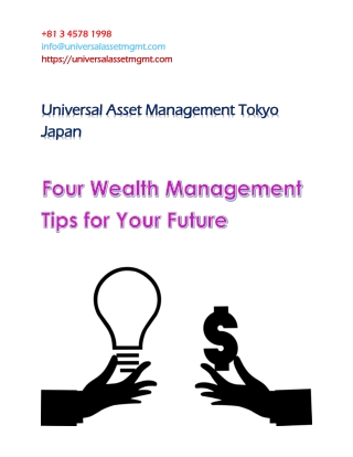 Four Wealth Management Tips for Your Future