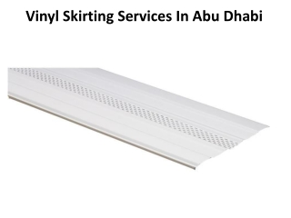 Wood Skirting Services in Abu Dhabi