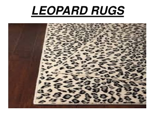 Leopard hide rugs