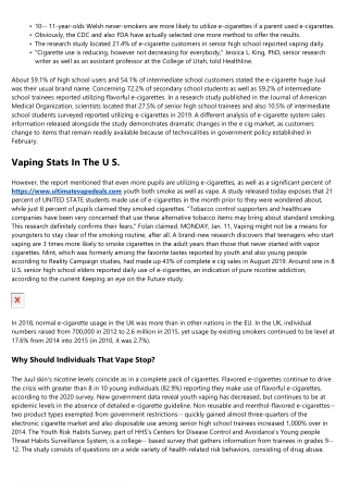 Variety Of Teens Vaping Hits Document High, Survey Programs