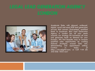 Legal Lead Generation Agency  London