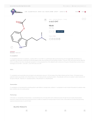 Order 4-Aco-Dmt Novel Tryptamine Online - Prime Psychedelics