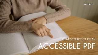 Standards of accessible PDF