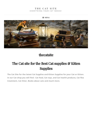 The Cat Site - Cat suppplies & Kitten supplies - kattengekte.com