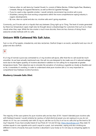 Finest Pure Nicotine Salt E.