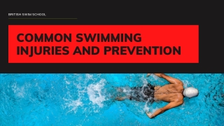 Common Swimming Injuries and Prevention