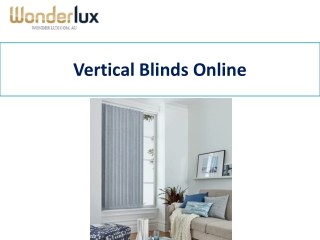 Vertical Blinds Online