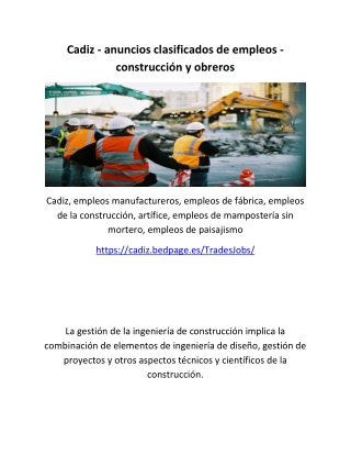 Cadiz - anuncios clasificados de empleos - construcción y obreros-converted