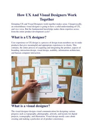 How UX And Visual Designers Work Together