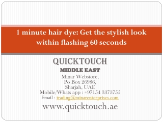 1 minute hair dye: get the stylish look within flashing 60 seconds