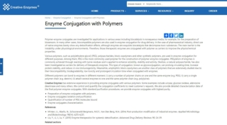 Enzyme Conjugation with Polymers