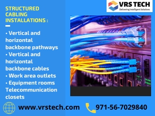 Structure Cabling Providers in Dubai & UAE, Networks Cabling Services