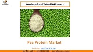 Pea Protein Market Size Worth $431 Million by 2026 - KBV Research