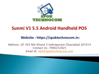 Sunmi V1 5.5 Android Handheld POS from SPOK Technocom