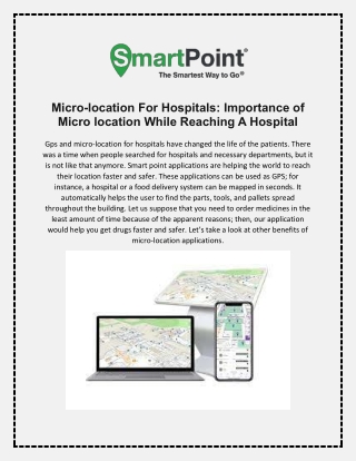 Micro-location For Hospitals | Smart Point