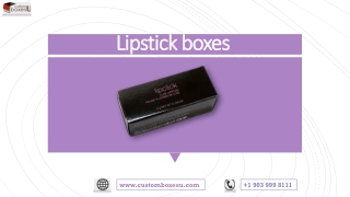 Lipstick Boxes with Printed logo & Design in USA