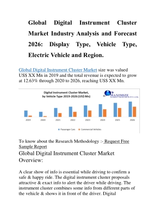 Global Digital Instrument Cluster Market Industry Analysis and Forecast 2026