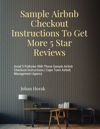 Sample Airbnb Checkout Instructions