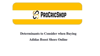 Determinants to Consider when Buying Adidas Boost Shoes Online