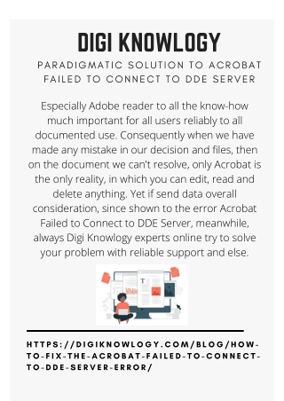 Paradigmatic Solution to Acrobat Failed to Connect to DDE Server