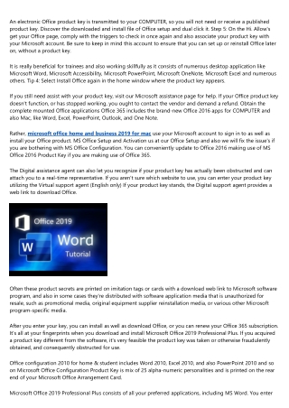 Microsoft Office 2019 Business Mac