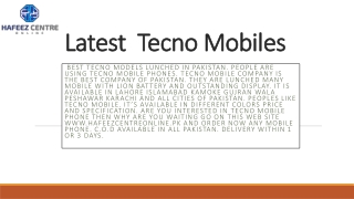 Best quality tenco mobile phones in Lahore Pakistan